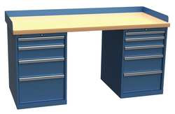 LISTA XSWB132-72BTBB TECHNICAL WORKBENCH 2 PEDESTAL W 72 BLUE