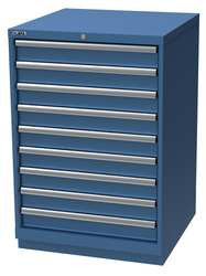 LISTA XSSC0900-0904BB MOD DRWR CAB,41-3/4"H,9 DRWR,BRIGHT BLUE