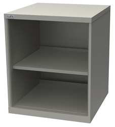 LISTA XSSC0750-TSCLG OPEN SHELF CABINET 2 SHELVES LIGHT GRAY