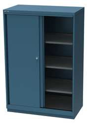 LISTA XSHSSD1350CB SLIDING DOOR CABINET 4 SHELVES CL BLUE