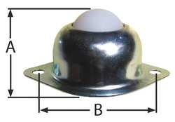 ASHLAND CONVEYOR W37820 BALL TRANSFER FLANGE BALL DIA 1 IN