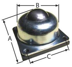 ASHLAND CONVEYOR W37824 BALL TRANSFER FLANGE BALL DIA 1 1/2 IN