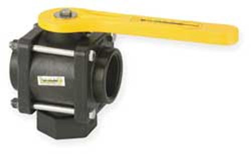 BANJO CORPORATION V200BL POLYPROPYLENE BALL VALVE 3-WAY FNPT 2 IN BANJO CORPORATION V200BL POLYPROPYLENE BALL VALVE 3-WAY FNPT 2 IN