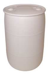 BASCO THO55W TRANSPORT DRUM CLOSED HEAD 55 GAL. WHITE