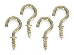 GRAINGER GLOBAL SOURCING 1WBH3 CUP HOOK BRASS LENGTH 1/2 IN PK 20