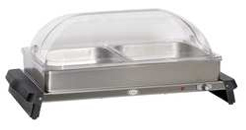 CADCO WTBS-2RT BUFFET SERVER W/ ROLLTOP LIDS 2 PANS