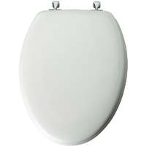 BEMIS MFG 144CP-000 TOILET SEAT ELONG WOOD WHITE  