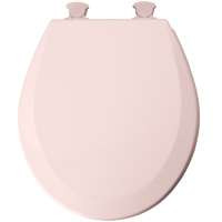 BEMIS MFG 46EC 023 TOILET SEAT RND WOOD PINK     