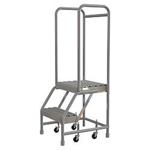 TRI-ARC WLAR102165 ROLLING LADDER 2 STEPS SERRATED TREAD
