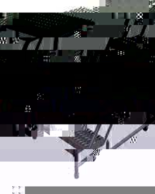 TRI-ARC WLAR004245 ROLLING LADDER,4 STEPS,SERRATED TREAD