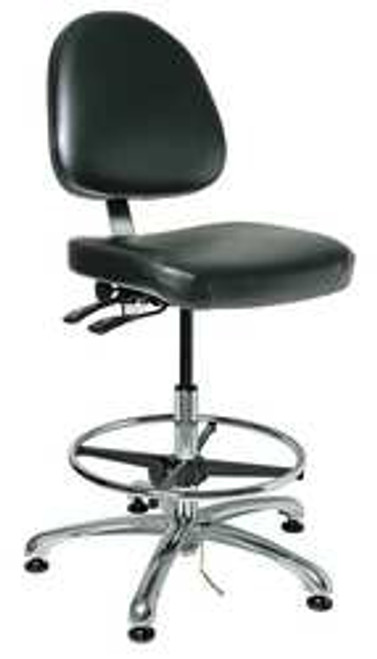 BEVCO 9551M BLACK VINYL DELUXE ESD CHAIR BLACK 23-33IN BEVCO 9551M BLACK VINYL DELUXE ESD CHAIR BLACK 23-33IN