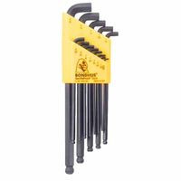 BONDHUS 16599 9PC STUBBY BALL END L-WRENCH SET 1.5-10M