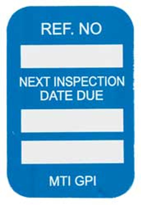 BRADY SPC ABSORBENTS MIC-MTIGPI B MICROTAG(R) INSPECTION INSR,WHT/BL,PK100