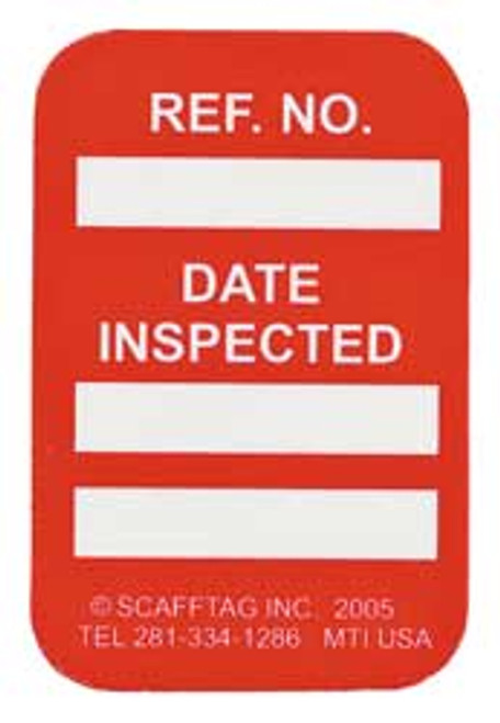 BRADY SPC ABSORBENTS MIC-MTIUSA R MICROTAG(R) INSPECTED INSR,WHT/R,PK100