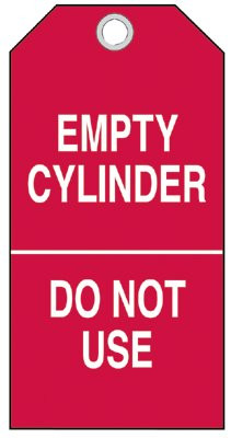 BRADY SPC ABSORBENTS 17924 5-3/4"X3" CYLINDER STATUS TAG POLYESTER