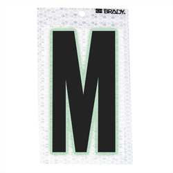 BRADY SPC ABSORBENTS 3010-M LETTER LABEL,CHARACTER M,PK10