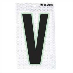 BRADY SPC ABSORBENTS 3020-V ULTRA REFLECTIVE NUMBERS V 6 IN H PK 10