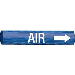 BRADY SPC ABSORBENTS 4002-A PIPE MARKER,AIR,13/16 IN H,4/5 IN W