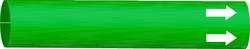 BRADY SPC ABSORBENTS 4011-H D3264 PIPE MARKER (BLANK) GREEN 10 TO 15