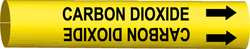 BRADY SPC ABSORBENTS 4019-G D3227 PIPE MARKER CARBON DIOXIDE Y 8TO9-
