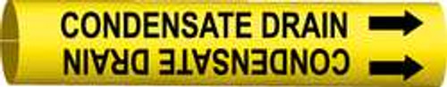 BRADY SPC ABSORBENTS 4036-A PIPE MRKR CONDENSATE DRAIN 3/4TO1-3/8 IN BRADY SPC ABSORBENTS 4036-A PIPE MRKR CONDENSATE DRAIN 3/4TO1-3/8 IN