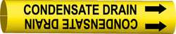 BRADY SPC ABSORBENTS 4036-C PIPE MARKER,CONDENSATE DRAIN,2IN H,2IN W