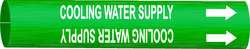 BRADY SPC ABSORBENTS 4044-G PIPE MARKER,COOLING WATER SUPPLY,10IN H