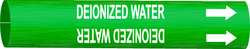 BRADY SPC ABSORBENTS 4046-D PIPE MARKER DEIONIZED WATER GRN 4 TO6 IN