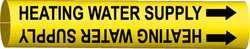 BRADY SPC ABSORBENTS 4073-D D3151 PIPE MARKER HEATING WATER SUPPLY 4