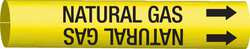 BRADY SPC ABSORBENTS 4097-A D3021 PIPE MARKER NATURAL GAS Y 3/4 TO1-