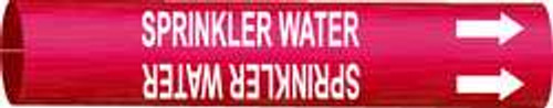 BRADY SPC ABSORBENTS 4128-F PIPE MARKR SPRINKLER WATER R 6TO7-7/8 IN