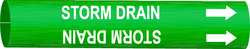 BRADY SPC ABSORBENTS 4132-C PIPE MARKER STORM DRAIN 2-1/2TO3-7/8 IN