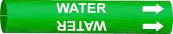 BRADY SPC ABSORBENTS 4155-H D3309 PIPE MARKER WATER GREEN 10 TO 15 I