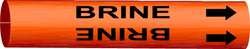 BRADY SPC ABSORBENTS 4304-A PIPE MARKER BRINE ORANGE 3/4 TO 1-3/8 IN