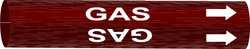 BRADY SPC ABSORBENTS 4322-A D3007 PIPE MARKER GAS BROWN 3/4 TO 1-3/8