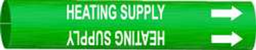 BRADY SPC ABSORBENTS 4326-G D3242 PIPE MARKR HEATING SUPPLY GN 8TO9-