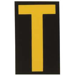 BRADY SPC ABSORBENTS 5000-T REFLECTIVE NUMBERS AND LETTERS,T,PK25