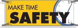BRADY SPC ABSORBENTS 50906 SAFETY BANNER 42 X 120IN VINYL ENG