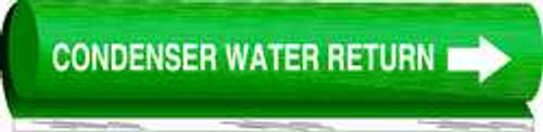 BRADY SPC ABSORBENTS 5665-II PIPE MARKER CONDENSER WATER RETURN GREEN BRADY SPC ABSORBENTS 5665-II PIPE MARKER CONDENSER WATER RETURN GREEN