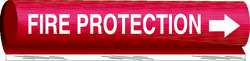 BRADY SPC ABSORBENTS 5688-II PIPE MRKR FIRE PROTECTION 2-1/2TO7-7/8IN