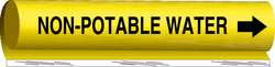 BRADY SPC ABSORBENTS 5730-II PIPE MRKR NON-POTABLE WATER 2-1/2TO7-7/8