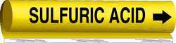 BRADY SPC ABSORBENTS 5774-II PIPE MARKR SULFURIC ACID 2-1/2TO7-7/8 IN