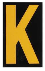 BRADY SPC ABSORBENTS 5890-K REFLECTIVE NUMBERS AND LETTERS K PK 25