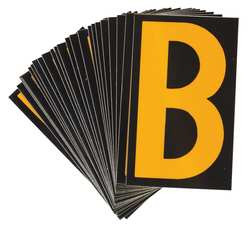 BRADY SPC ABSORBENTS 5905-B REFLECTIVE NUMBERS AND LETTERS,B,PK25