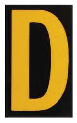 BRADY SPC ABSORBENTS 5905-D REFLECTIVE NUMBERS AND LETTERS D PK 25