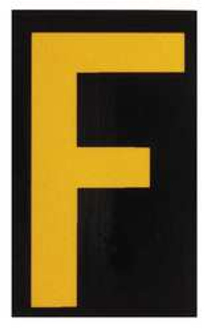 BRADY SPC ABSORBENTS 5905-F REFLECTIVE NUMBERS AND LETTERS F PK 25