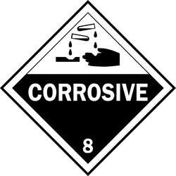 BRADY SPC ABSORBENTS 63454 VEHICLE PLACARD CORROSIVE