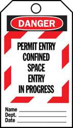 BRADY SPC ABSORBENTS 65299 TAG,5 3/4 IN H,3 IN W,POLYESTER,PK25