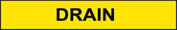 BRADY SPC ABSORBENTS 7091-1 D3516 PIPE MARKER DRAIN YEL 2-1/2 TO 7-7