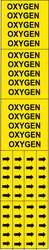 BRADY SPC ABSORBENTS 7209-3C D3357 PIPE MARKER OXYGEN YELLOW 3/4 IN O